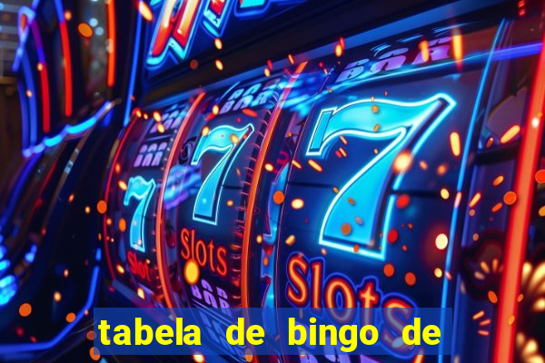 tabela de bingo de 1 a 100